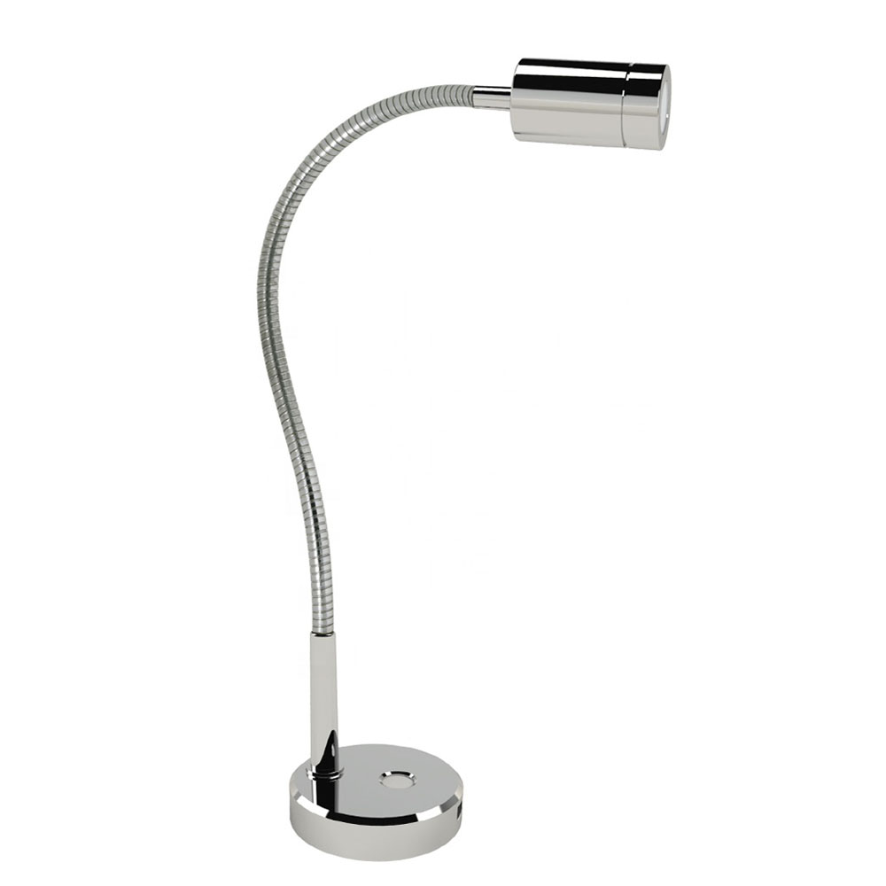 Marine RV Chromeplated Flexible Arm Gooseneck Light with Usb Charger