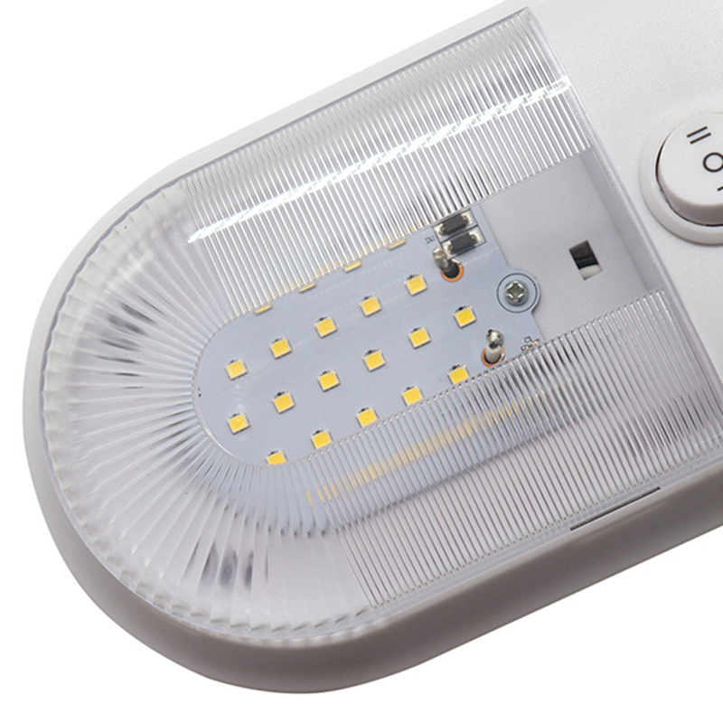 12V Led RV Interior Ceiling Oval Dual Light with onoffon Rocker