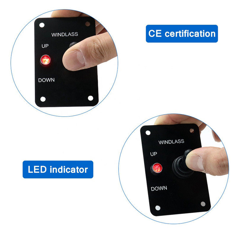 12V Led Light Marine Anchor Windlass Up/Down Toggle Control Switch ...