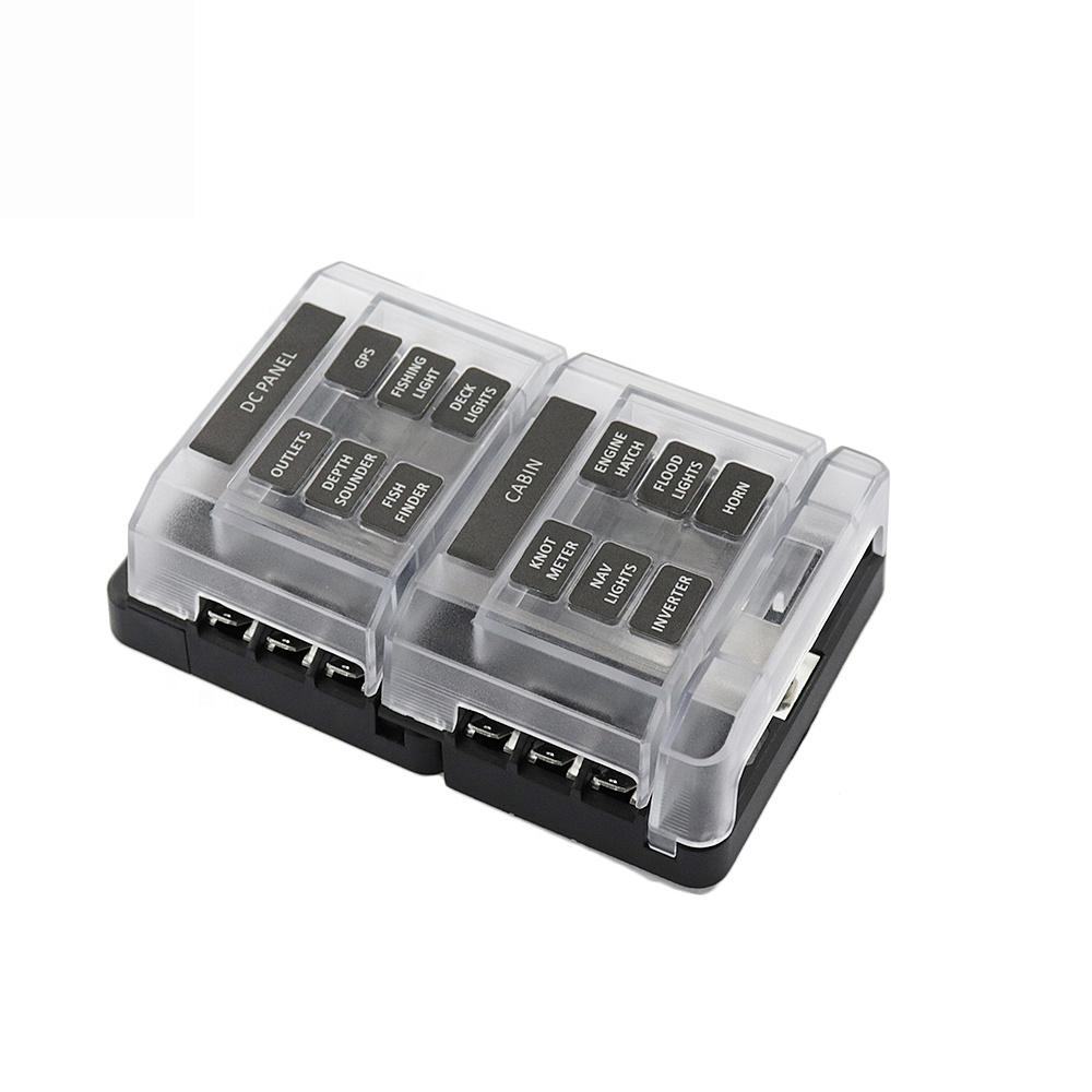 Wholesale 12way Combine ATC Blade Fuse Box(Screw fixed and quick